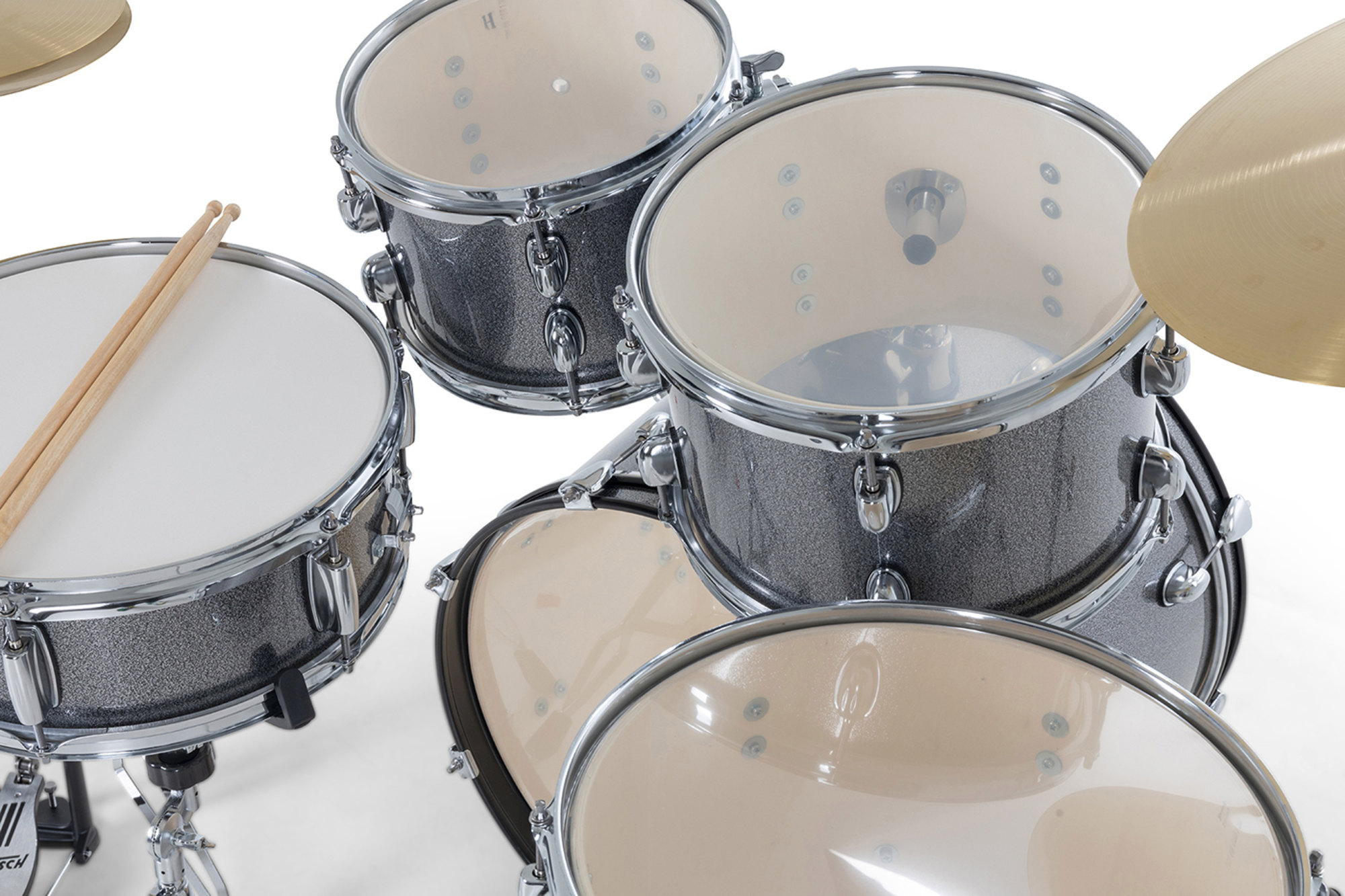 Gretsch Renegade 20'' - 5 FÛts - Grey Sparkle - Akustik Schlagzeug Fusion - Variation 5