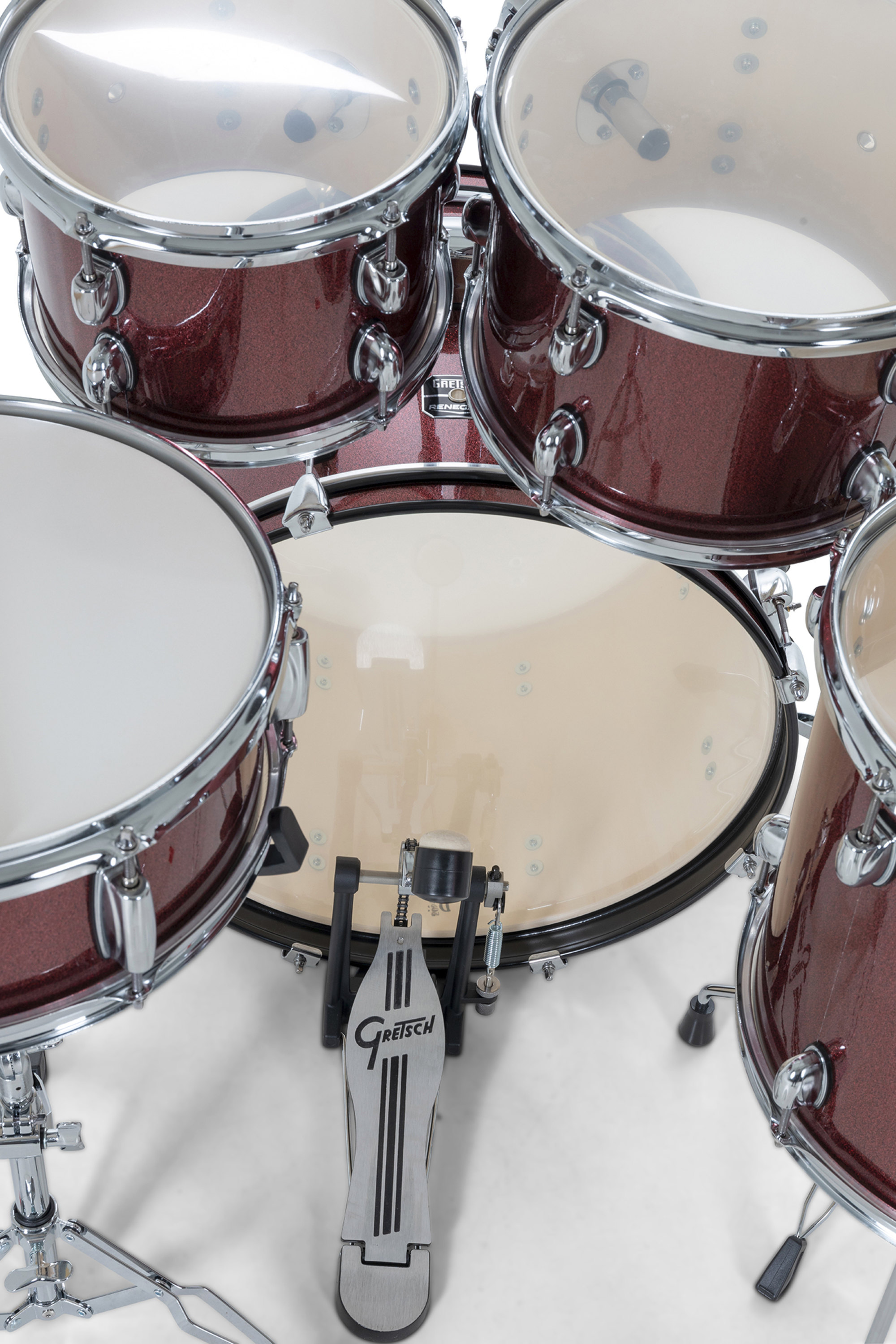 Gretsch Renegade 20'' - 5 FÛts - Ruby Sparkle - Akustik Schlagzeug Fusion - Variation 5