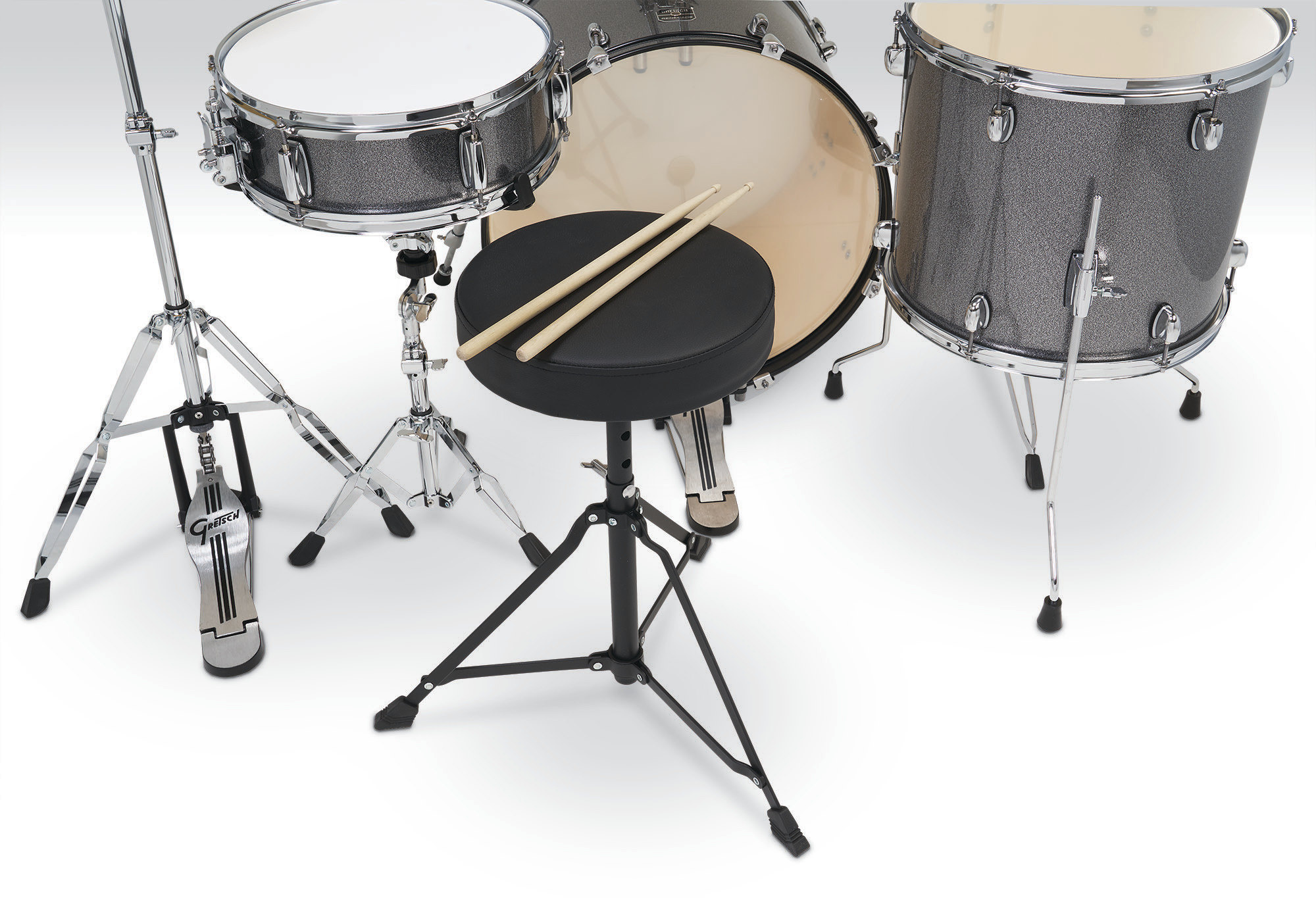 Gretsch Renegade 22'' - 5 FÛts - Grey Sparkle - Akustik Schlagzeug Rock - Variation 2