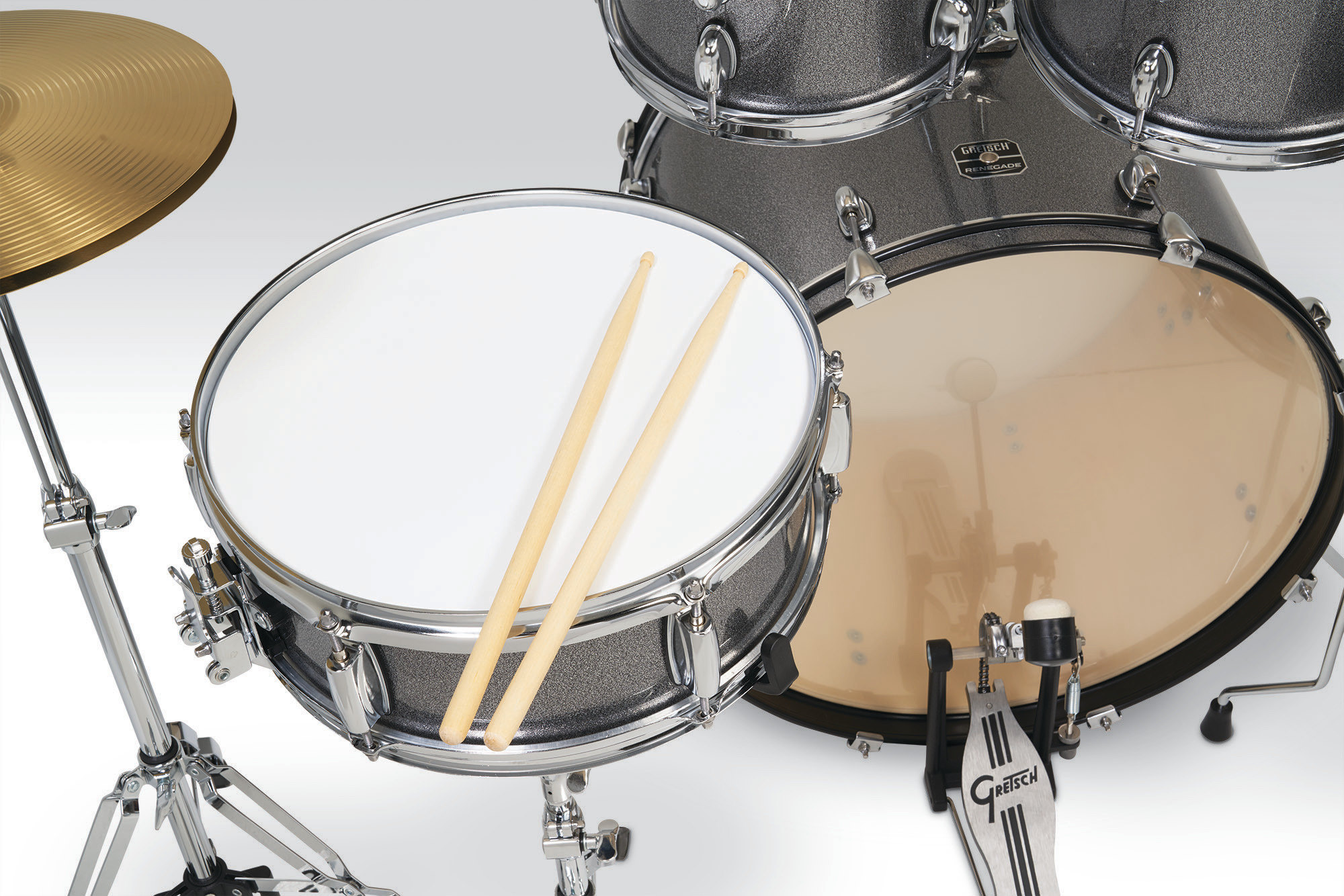 Gretsch Renegade 22'' - 5 FÛts - Grey Sparkle - Akustik Schlagzeug Rock - Variation 3
