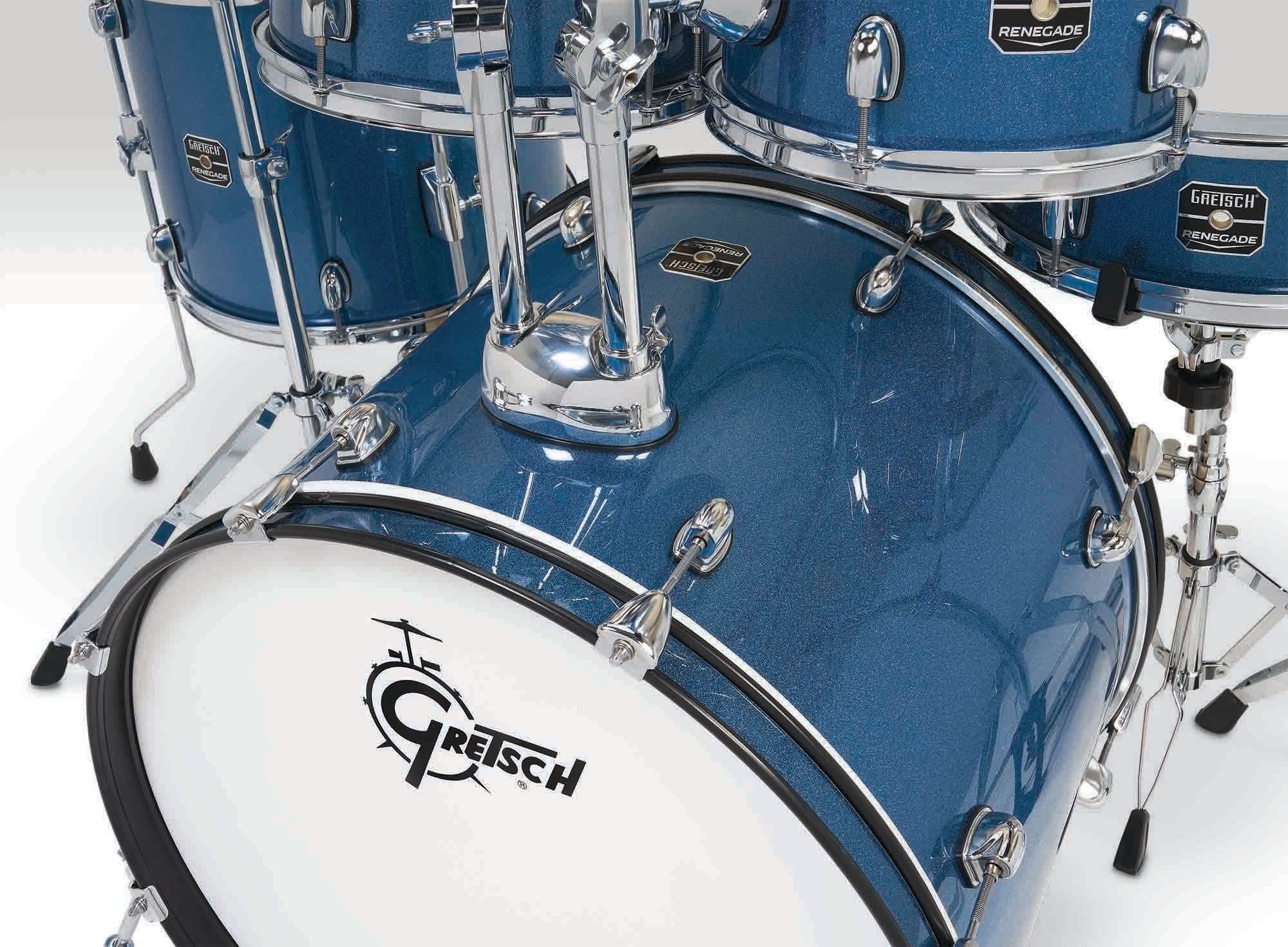 Gretsch Renegade 22'' - 5 FÛts - Blue Sparkle - Akustik Schlagzeug Rock - Variation 6