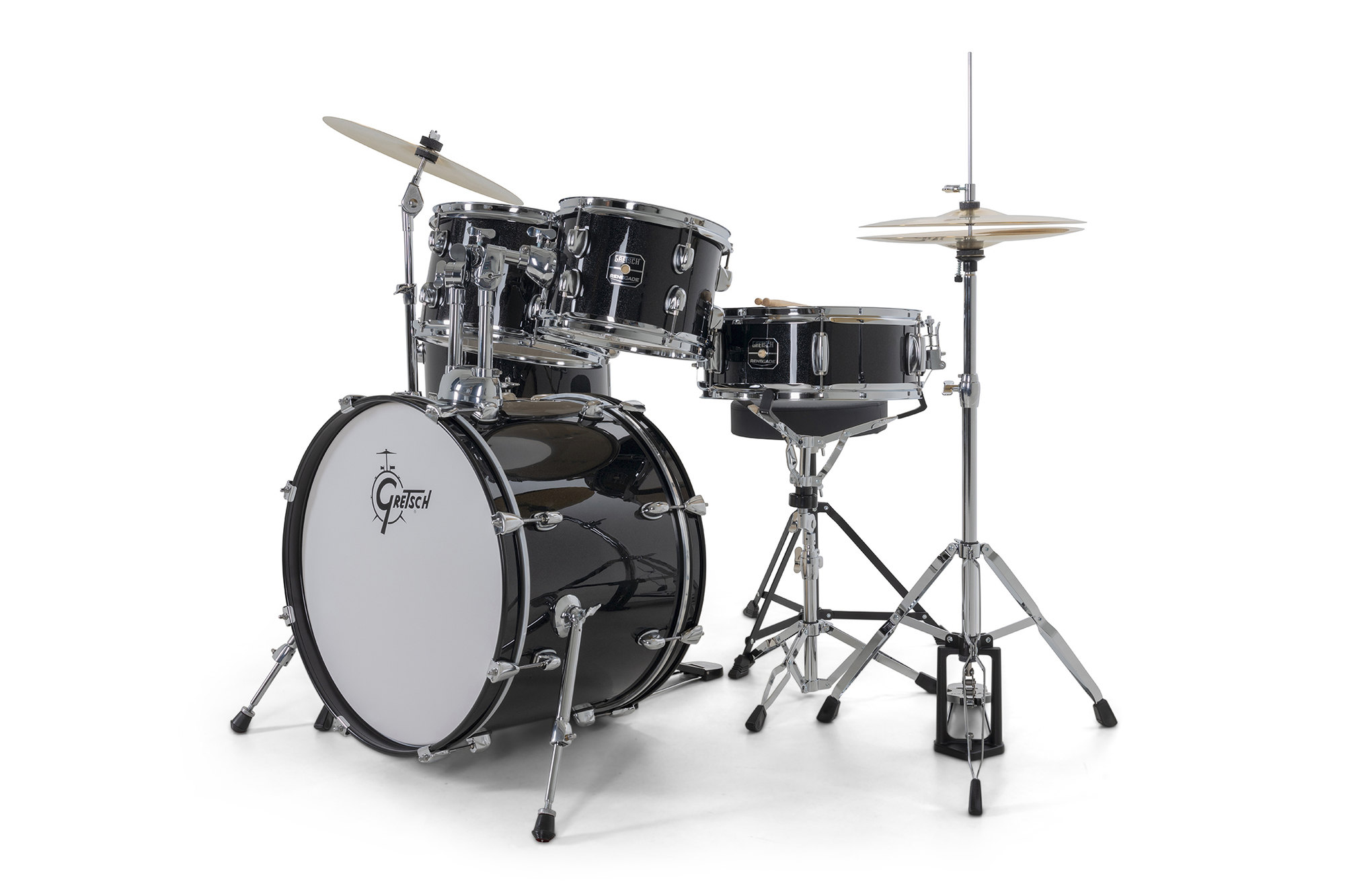 Gretsch Renegade Drum Set - 5 FÛts - Black Mist - Junior Akustik Schlagzeug - Variation 2