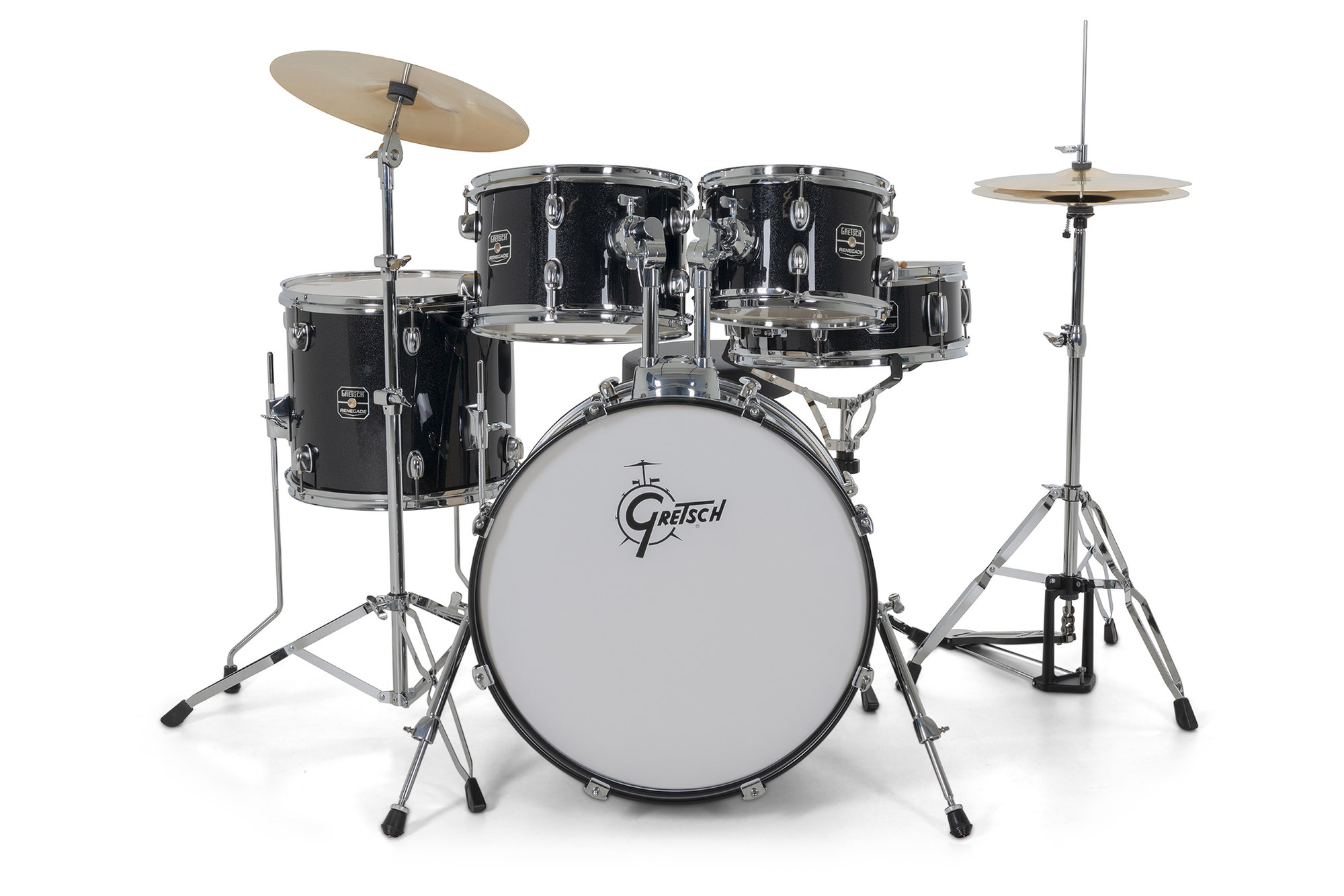 Gretsch Renegade Drum Set - 5 FÛts - Black Mist - Junior Akustik Schlagzeug - Variation 1