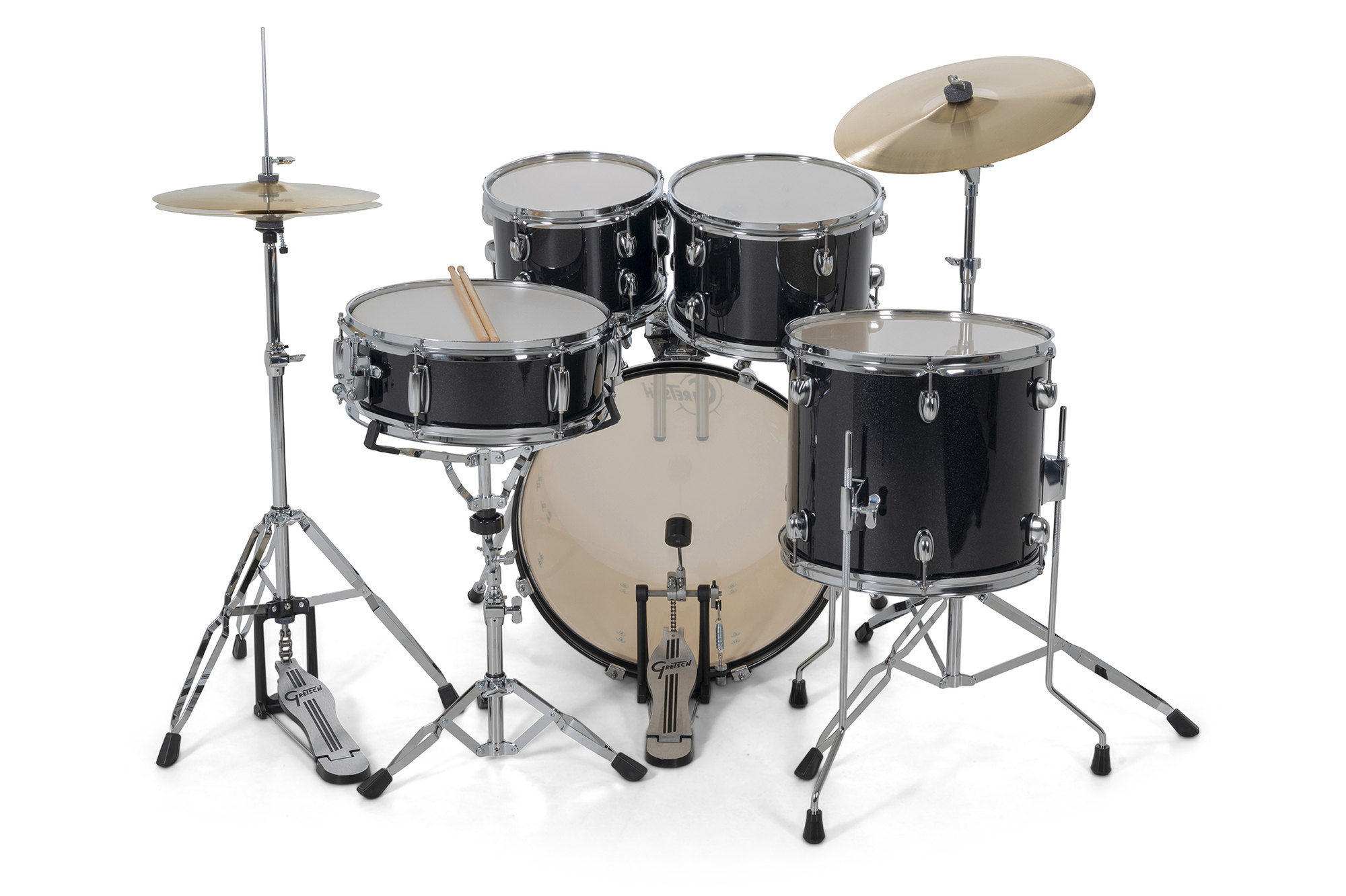 Gretsch Renegade Drum Set - 5 FÛts - Black Mist - Junior Akustik Schlagzeug - Variation 5