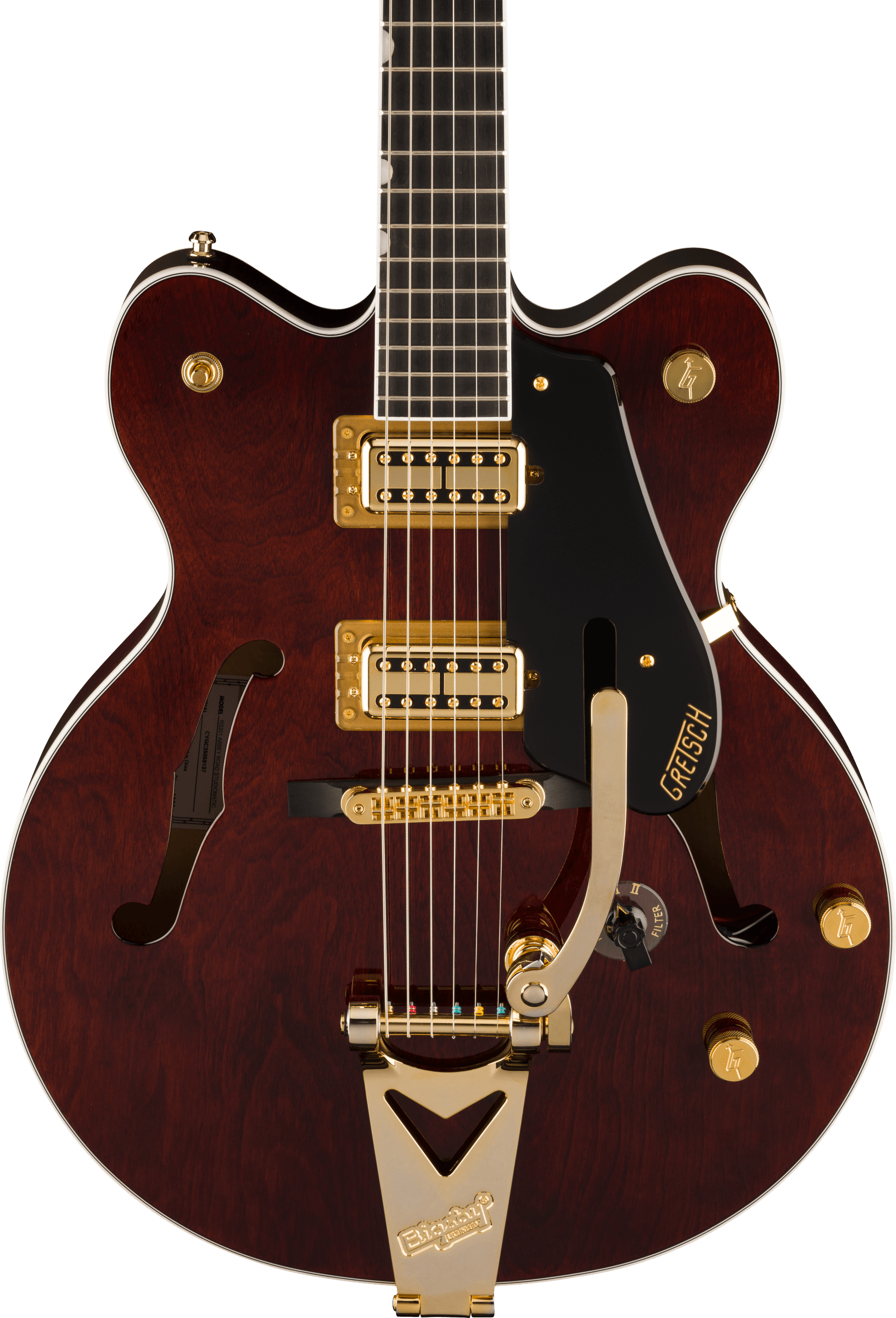 Gretsch Rs201 Studiomatic Abbey Road Ltd 2h Trem Eb - Emb 19/11 - Classic Walnut Stain - Semi-Hollow E-Gitarre - Variation 3