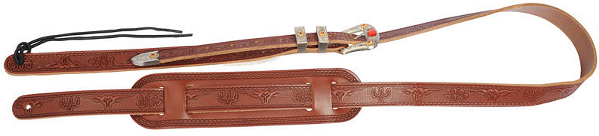 Gretsch Vintage Tooled Leather Guitar Strap Russet Cuir - Gitarrengurt - Variation 2