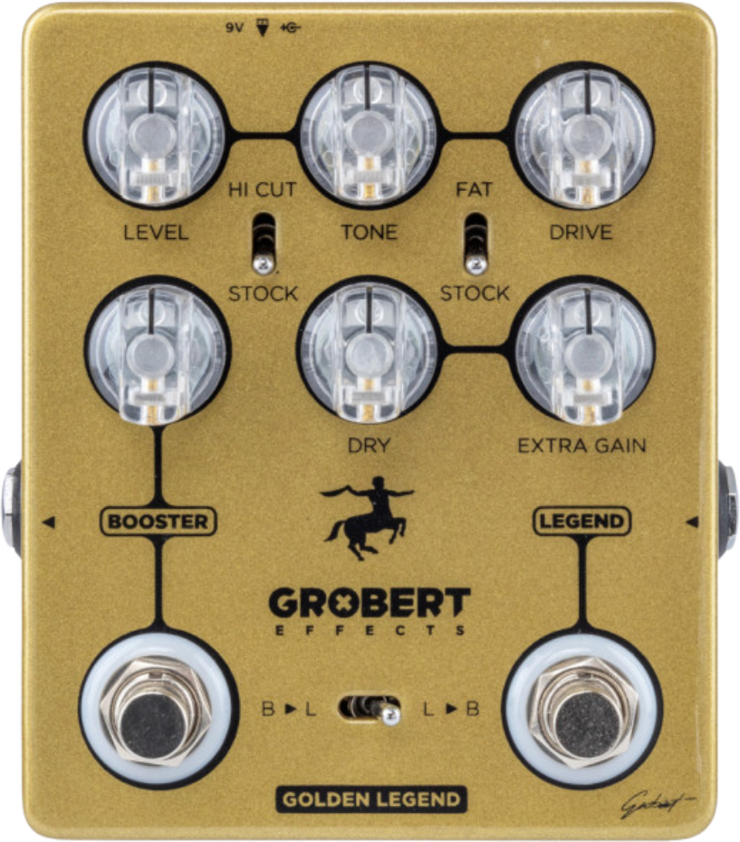 Grobert Effects Golden Legend - Overdrive/Distortion/Fuzz Effektpedal - Main picture