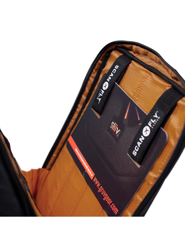 Gruv Gear Club Bag - Sac A Dos Tech Flight-smart - Black-ora - Werbe Rucksack - Variation 1