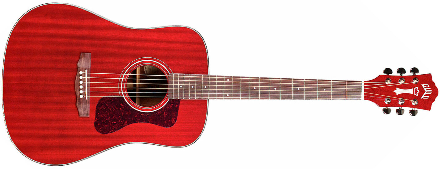 Guild D-120 Westerly Dreadnought Tout Acajou Rw - Cherry Red Gloss - Westerngitarre & electro - Main picture