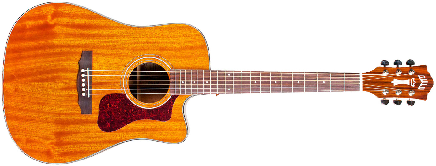 Guild D-120ce Westerly Dreadnought Cw Tout Acajou Rw +housse - Natural - Elektroakustische Gitarre - Main picture