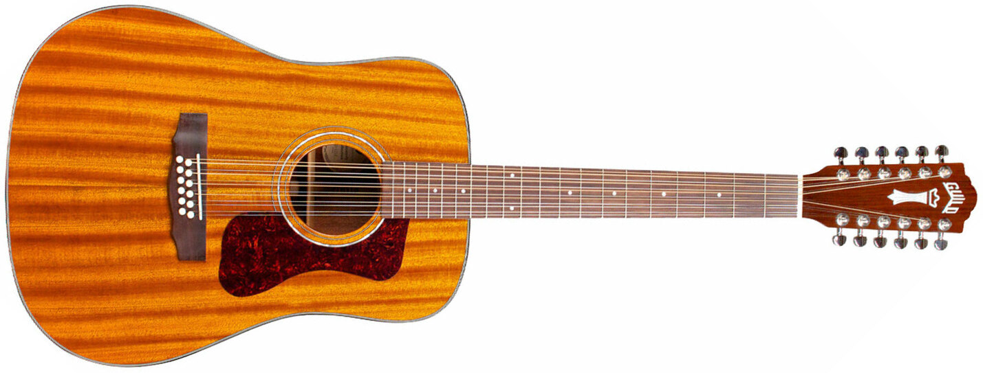 Guild D-1212 Westerly Dreadnought 12c Tout Acajou Rw - Natural - Westerngitarre & electro - Main picture