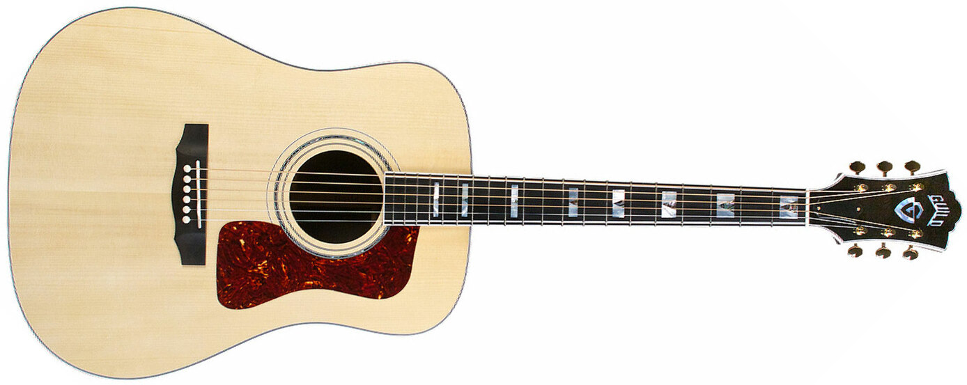 Guild D-55e Usa Dreadnought Epicea Palissandre Eb - Natural - Elektroakustische Gitarre - Main picture