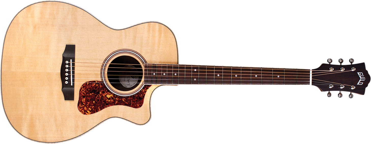 Guild Om-250ce Reserve Westerly Orchestra Cw Epicea Palissandre Pf - Natural - Elektroakustische Gitarre - Main picture