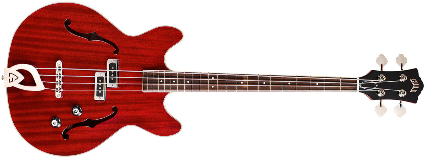 Guild Starfire Bass I Newark St Collection Rw - Cherry Red - Halbakustiche Bass - Main picture