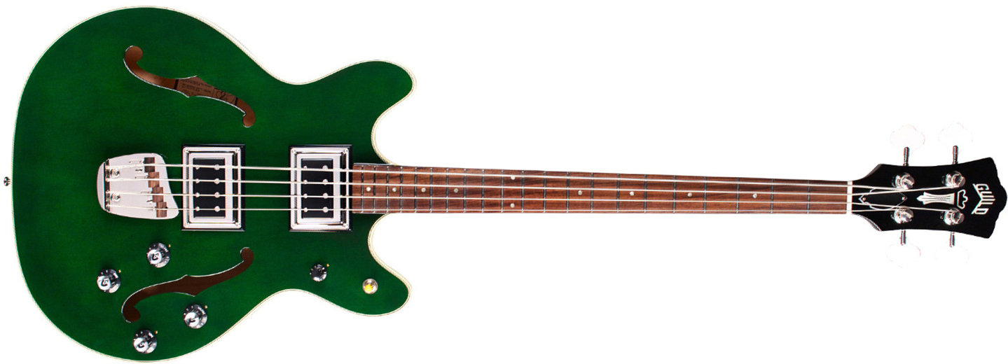 Guild Starfire Bass Ii Newark St Collection Rw - Emerald Green - Halbakustiche Bass - Main picture