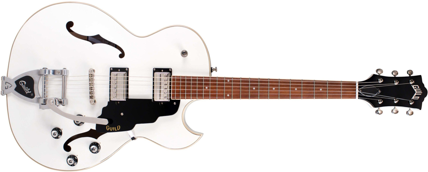 Guild Starfire I Sc Newark St Hh Bigsby Rw - Snowcrest White - Semi-Hollow E-Gitarre - Main picture