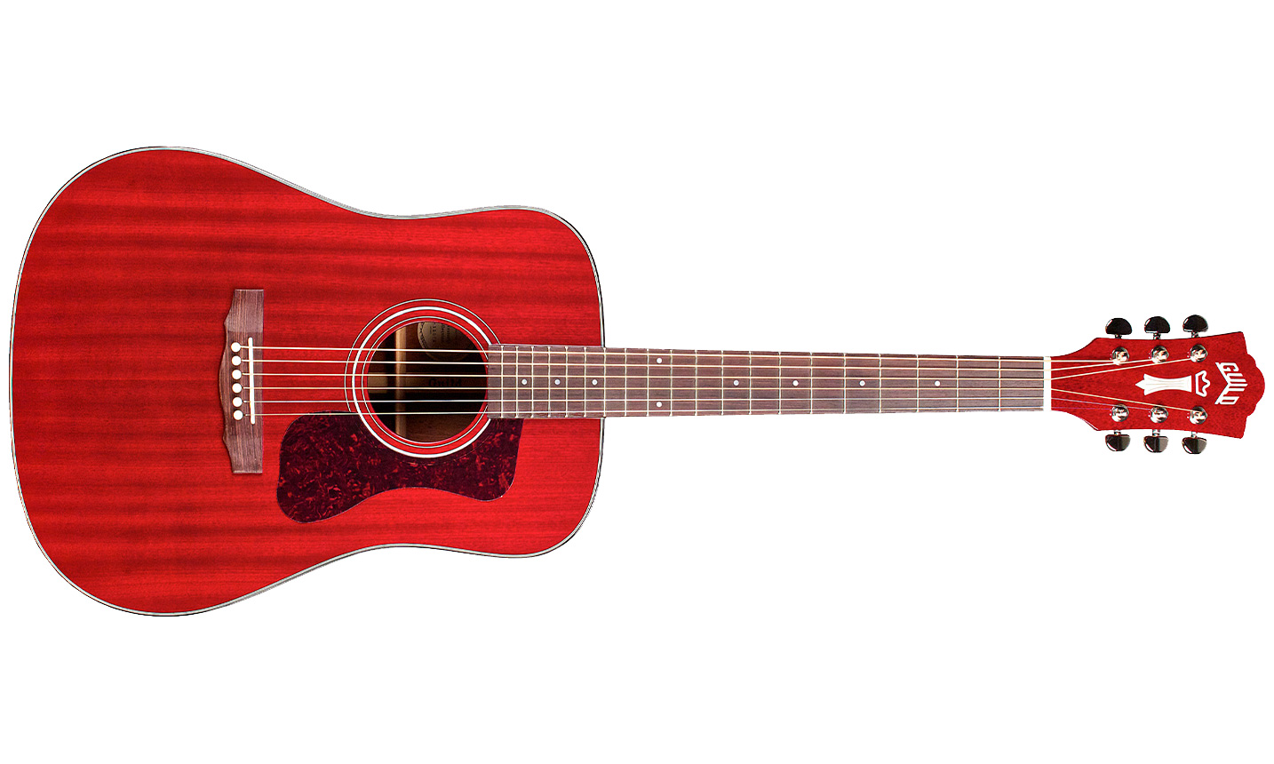 Guild D-120 Westerly Dreadnought Tout Acajou Rw - Cherry Red Gloss - Westerngitarre & electro - Variation 1