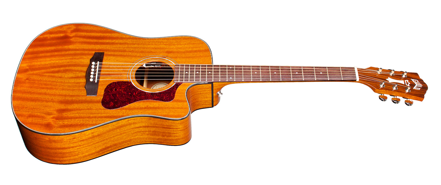 Guild D-120ce Westerly Dreadnought Cw Tout Acajou Rw +housse - Natural - Elektroakustische Gitarre - Variation 4