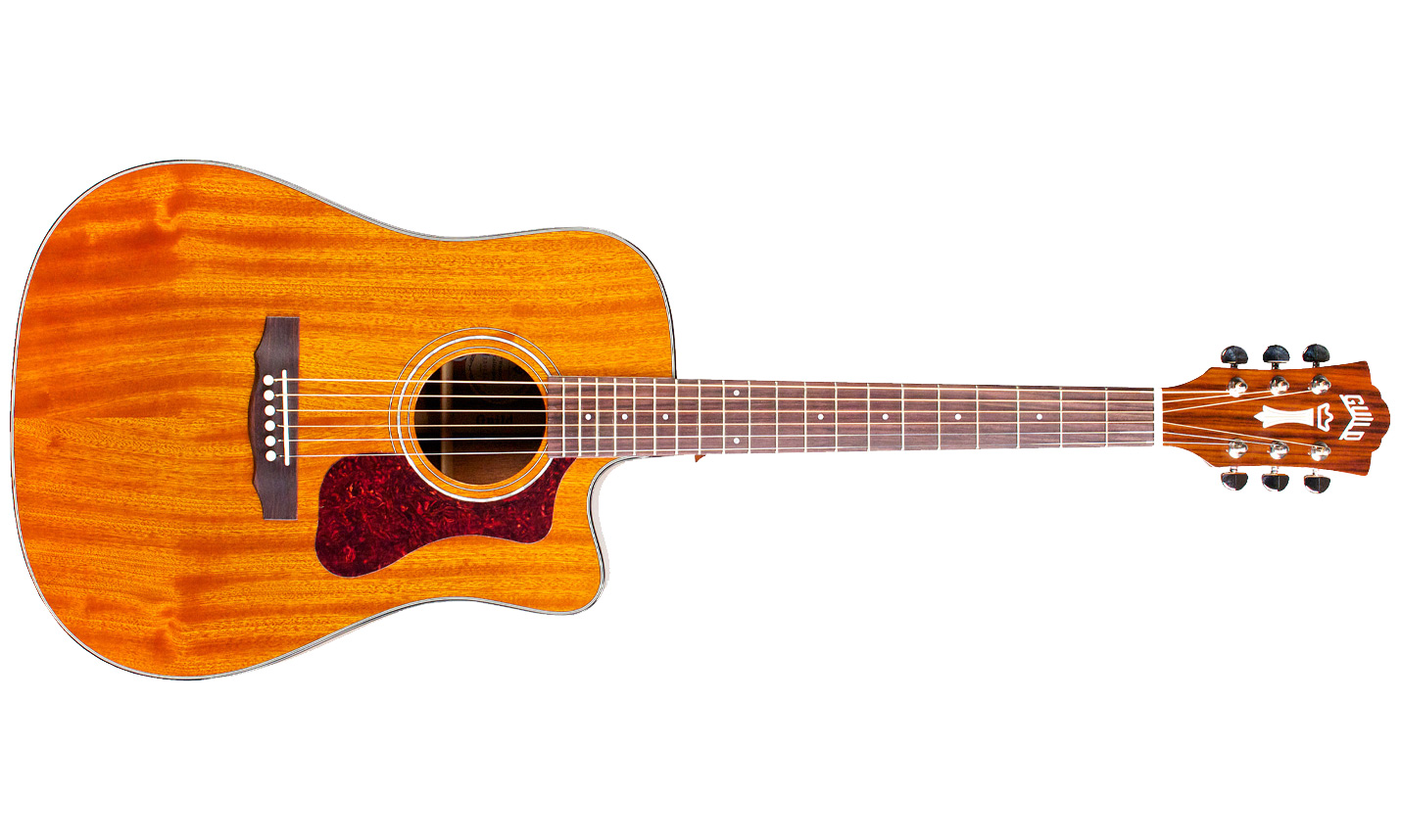 Guild D-120ce Westerly Dreadnought Cw Tout Acajou Rw +housse - Natural - Elektroakustische Gitarre - Variation 1