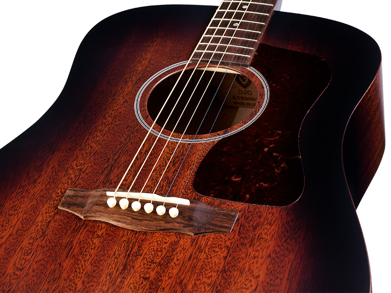 Guild D-20 Usa Dreadnought Tout Acajou Rw +etui - Vintage Sunburst - Westerngitarre & electro - Variation 3