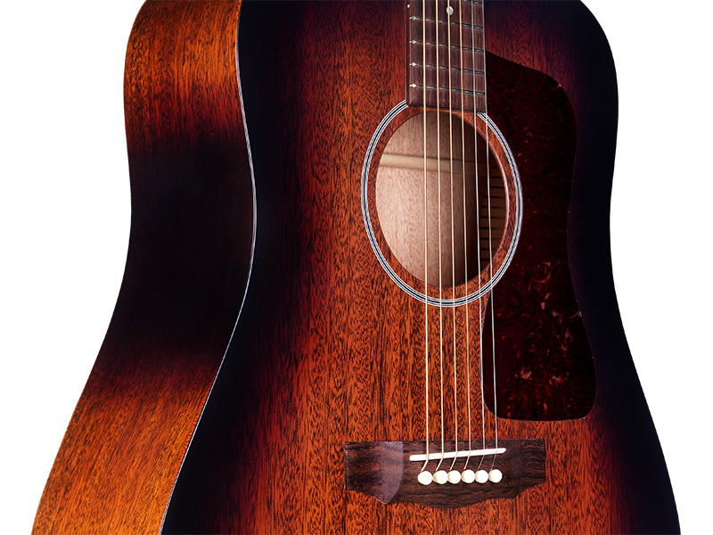 Guild D-20 Usa Dreadnought Tout Acajou Rw +etui - Vintage Sunburst - Westerngitarre & electro - Variation 4