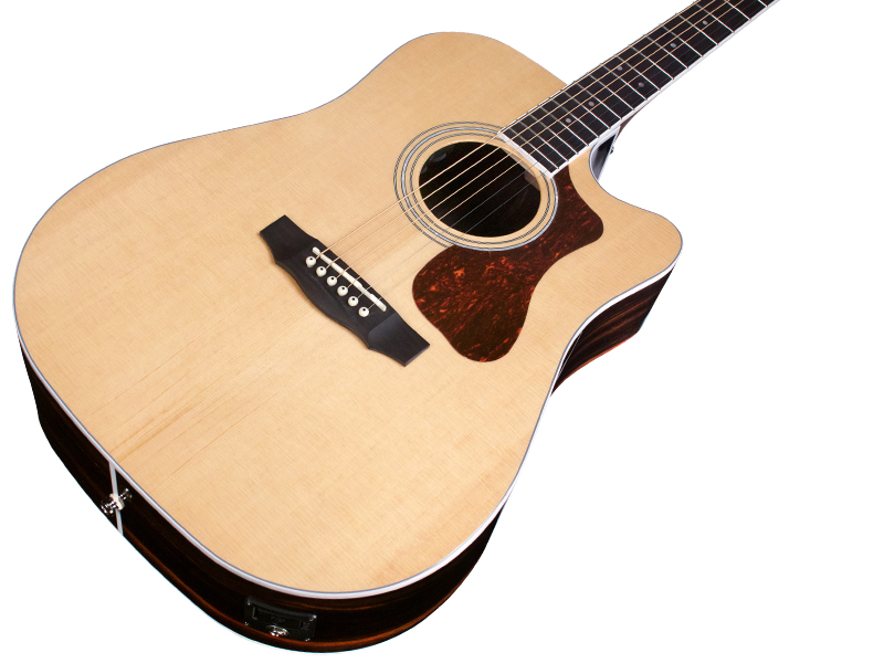 Guild D-260ce Deluxe Westerly Dreadnought Cw Epicea Ebene Pf - Natural - Elektroakustische Gitarre - Variation 2