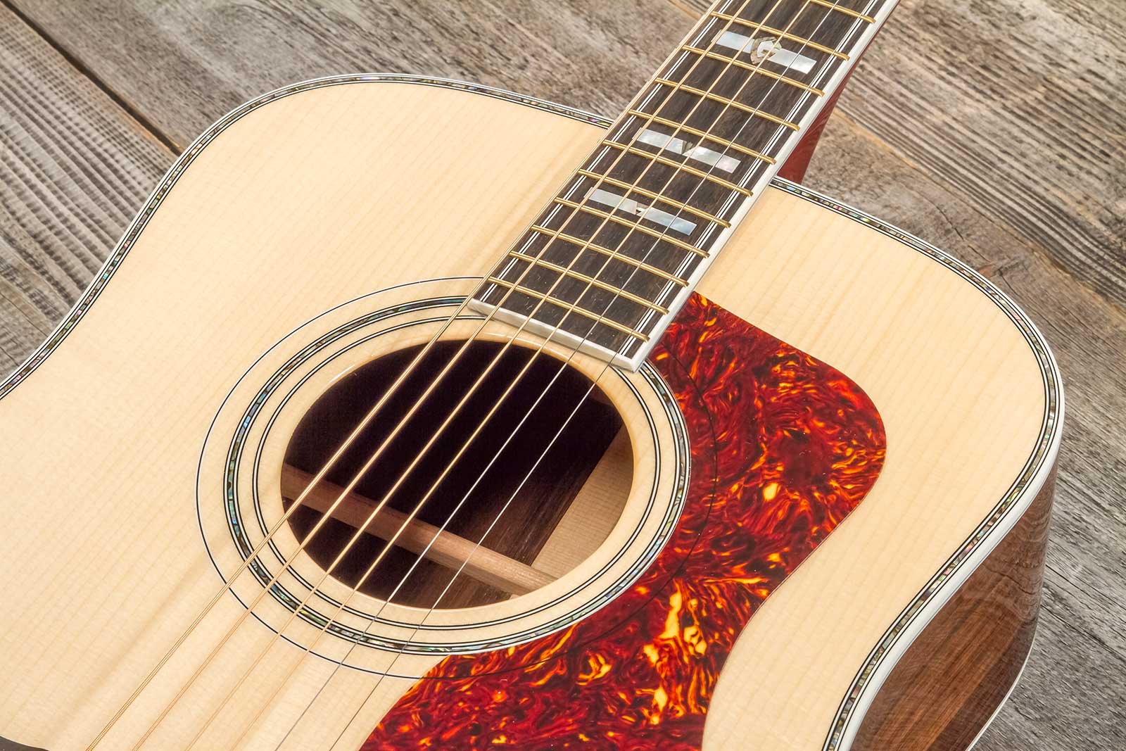 Guild D-55 70th Anniversary Gsr Ltd Usa Dreadnought Epicea Palissandre Rw #c231092 - Natural - Folk-Gitarre - Variation 4