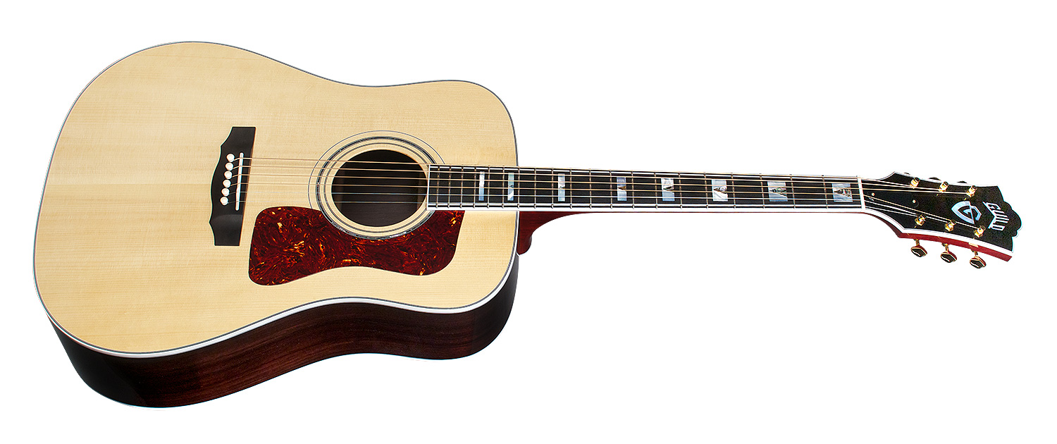 Guild D-55e Usa Dreadnought Epicea Palissandre Eb - Natural - Elektroakustische Gitarre - Variation 1