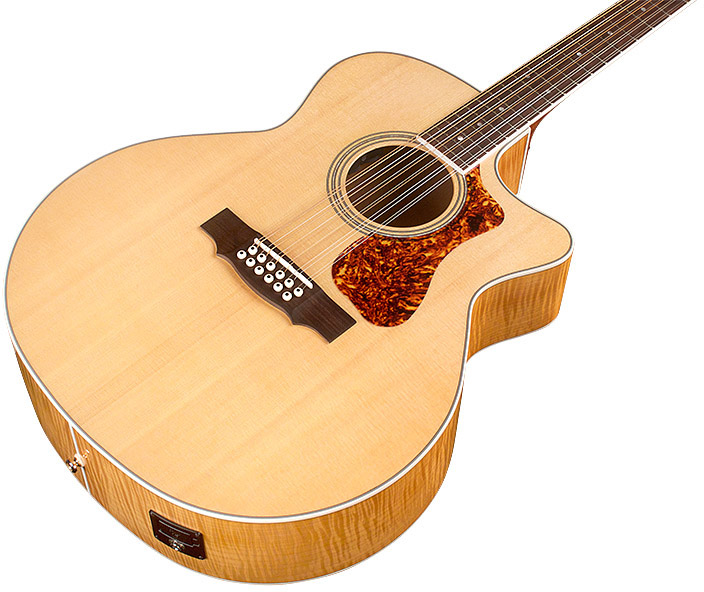 Guild F-2512ce Deluxe Westerly Jumbo Cw 12c Epicea Erable Pf - Blonde - Elektroakustische Gitarre - Variation 2