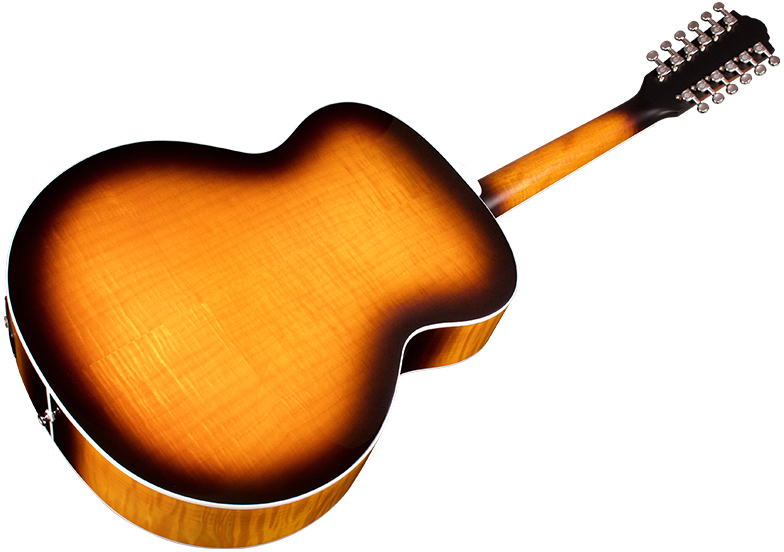 Guild F-2512e Deluxe Westerly Jumbo 12c Epicea Erable Pf - Antique Sunburst - Elektroakustische Gitarre - Variation 3