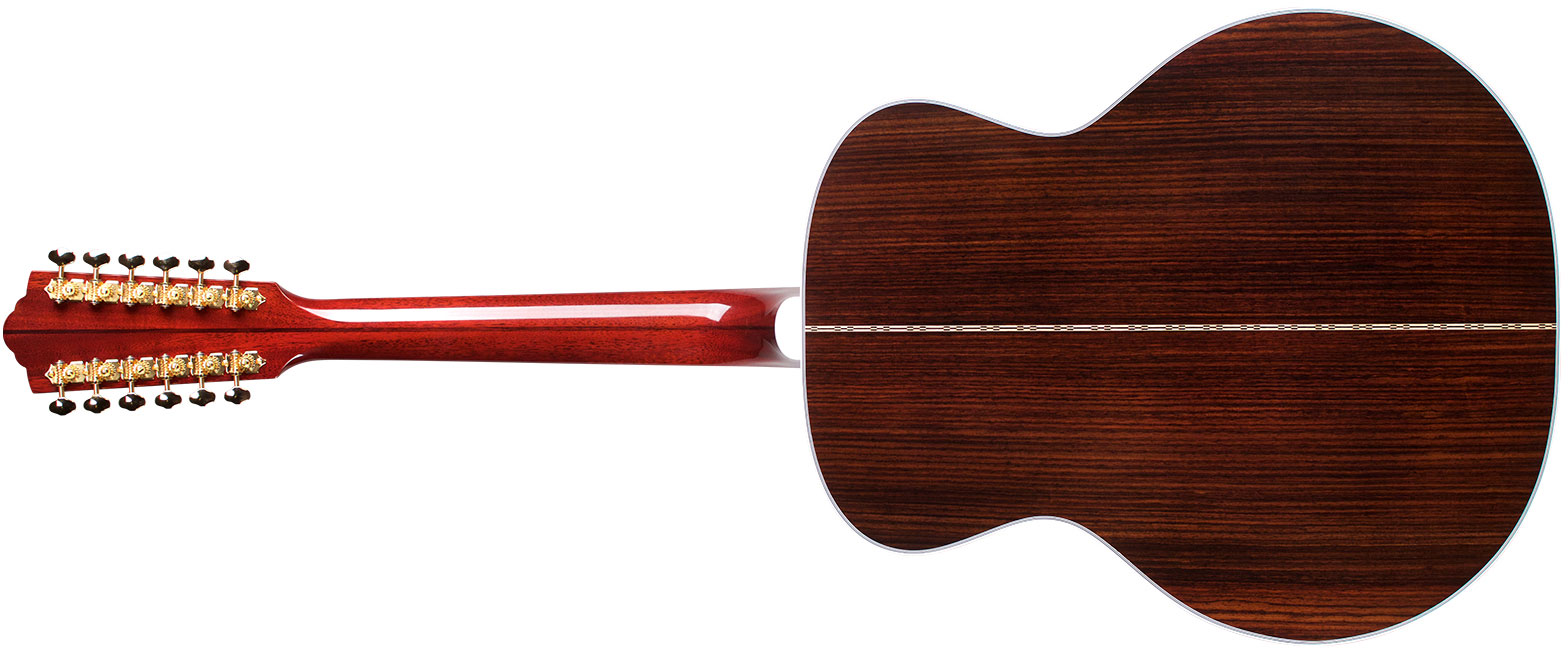 Guild F-512e Usa Jumbo 12c Epicea Palissandre Eb - Natural - Elektroakustische Gitarre - Variation 2