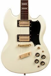 Signature-e-gitarre Guild Newark St. Kim Thayil Polara - Vintage white