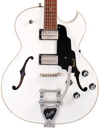 Semi-hollow e-gitarre Guild Starfire I SC Newark ST - Snowcrest white