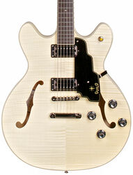 Semi-hollow e-gitarre Guild Starfire IV ST Flamed Maple - Natural