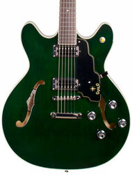 Semi-hollow e-gitarre Guild Starfire IV ST Maple - Emerald green