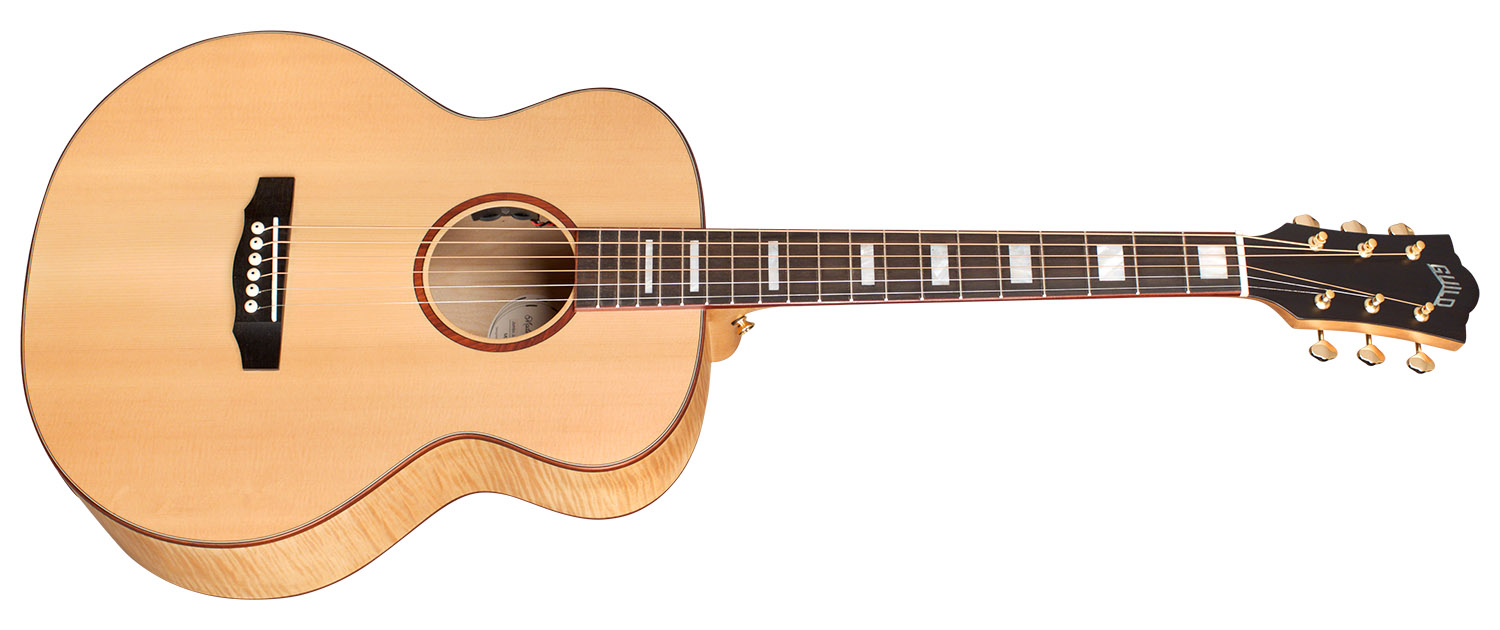 Guild Jumbo Junior Reserve Maple Epicea Erable Pf - Natural - Elektroakustische Gitarre - Variation 2