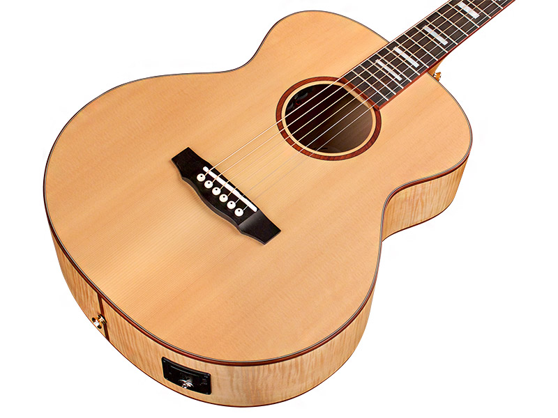 Guild Jumbo Junior Reserve Maple Epicea Erable Pf - Natural - Elektroakustische Gitarre - Variation 3