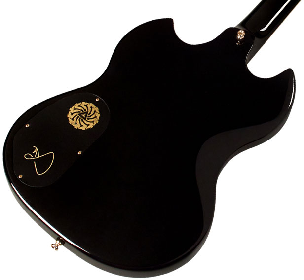 Guild Kim Thayil Polara Newark St Signature 2h Ht Rw - Black - Signature-E-Gitarre - Variation 3