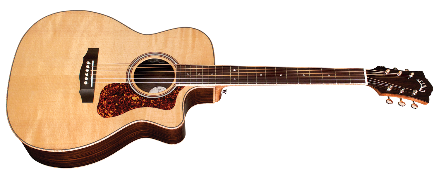 Guild Om-250ce Reserve Westerly Orchestra Cw Epicea Palissandre Pf - Natural - Elektroakustische Gitarre - Variation 1