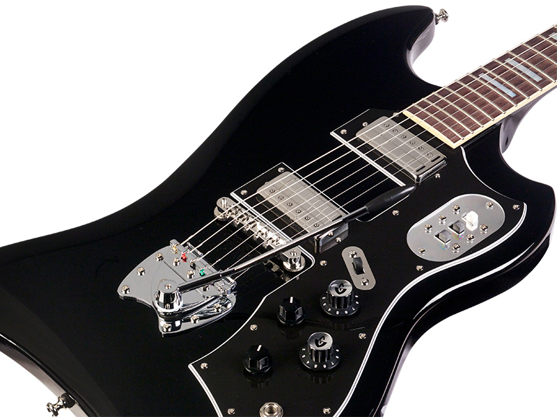 Guild S-200 T-bird - Noir - Retro-Rock-E-Gitarre - Variation 4