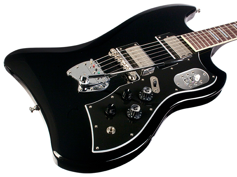 Guild S-200 T-bird - Noir - Retro-Rock-E-Gitarre - Variation 5