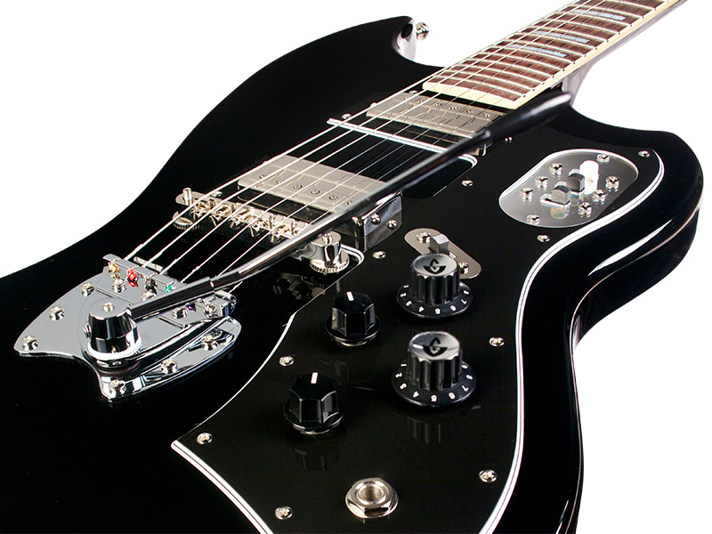 Guild S-200 T-bird - Noir - Retro-Rock-E-Gitarre - Variation 6