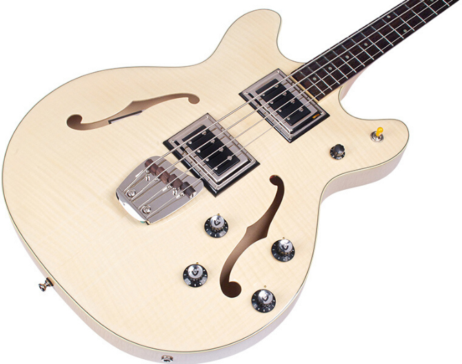 Guild Starfire Bass Ii Flamed Maple Newark St Collection Rw - Natural - Halbakustiche Bass - Variation 2