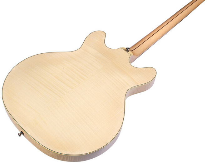 Guild Starfire Bass Ii Flamed Maple Newark St Collection Rw - Natural - Halbakustiche Bass - Variation 3