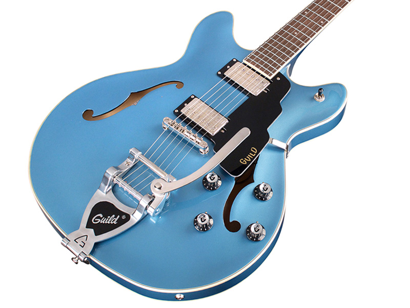 Guild Starfire I Dc Newark St Hh Bigsby Rw - Pelham Blue - Semi-Hollow E-Gitarre - Variation 2