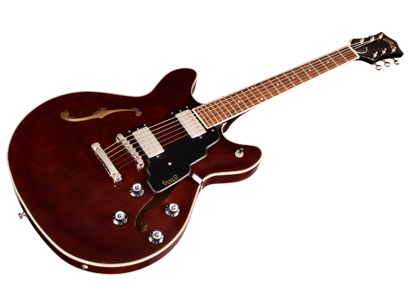 Guild Starfire I Dc Newark St Hh Ht Rw - Vintage Walnut - Semi-Hollow E-Gitarre - Variation 2