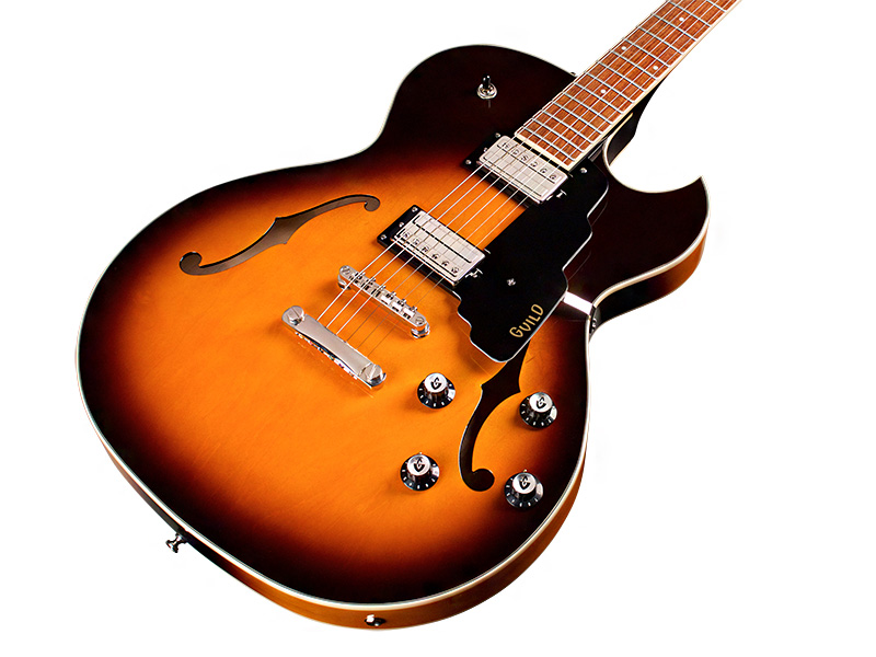 Guild Starfire I Sc Newark St Hh Bigsby Rw - Antique Burst - Semi-Hollow E-Gitarre - Variation 3