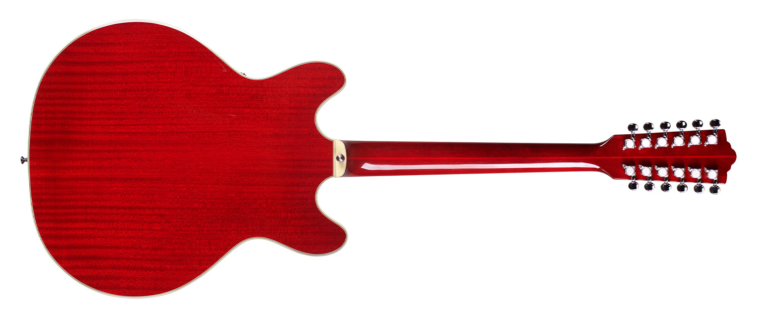 Guild Starfire Iv St-12 Newark St 12c 2h Ht Eb - Cherry Red - Semi-Hollow E-Gitarre - Variation 1