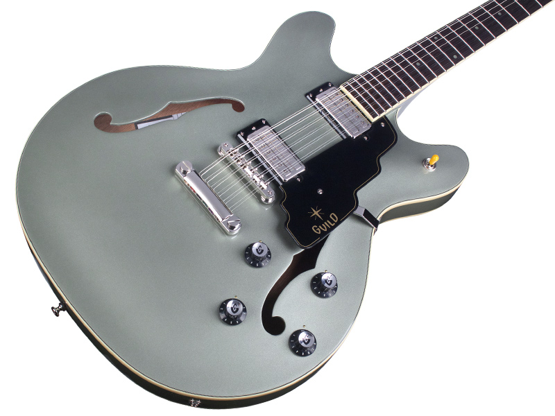 Guild Starfire Iv St-12 Newark St 12-cordes Hh Ht Eb - Shoreline Mist - Semi-Hollow E-Gitarre - Variation 2