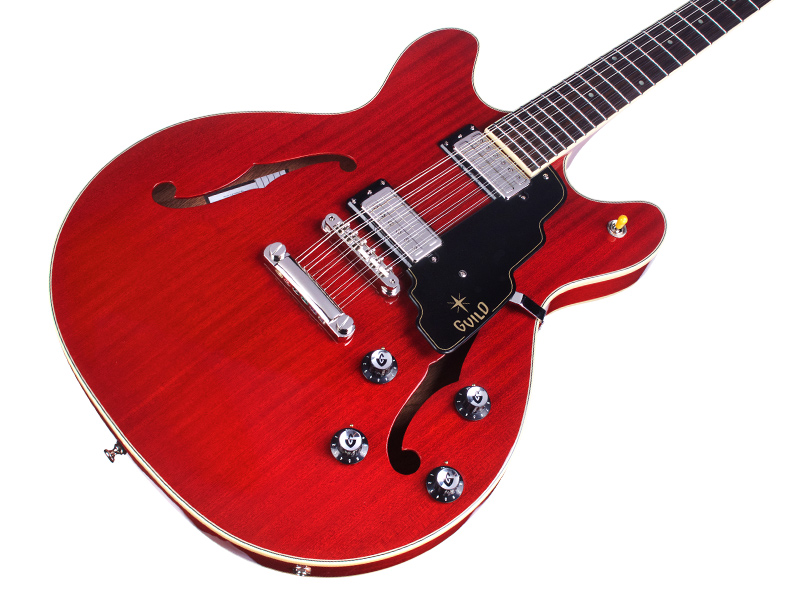 Guild Starfire Iv St-12 Newark St 12c 2h Ht Eb - Cherry Red - Semi-Hollow E-Gitarre - Variation 2